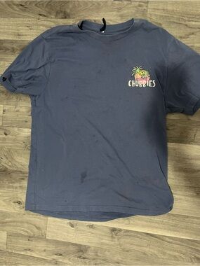 chubbies Navy Logo Crewneck T-Shirt
